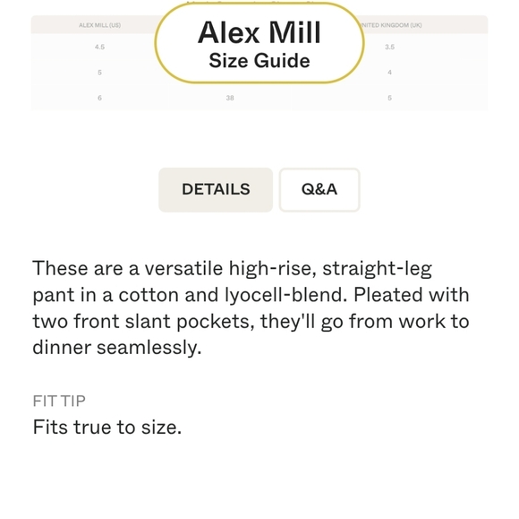 NEW Alex Mill Black Keaton Tapered Cotton Lyocell Pants Trousers Size 10 Pleated - Picture 8 of 12